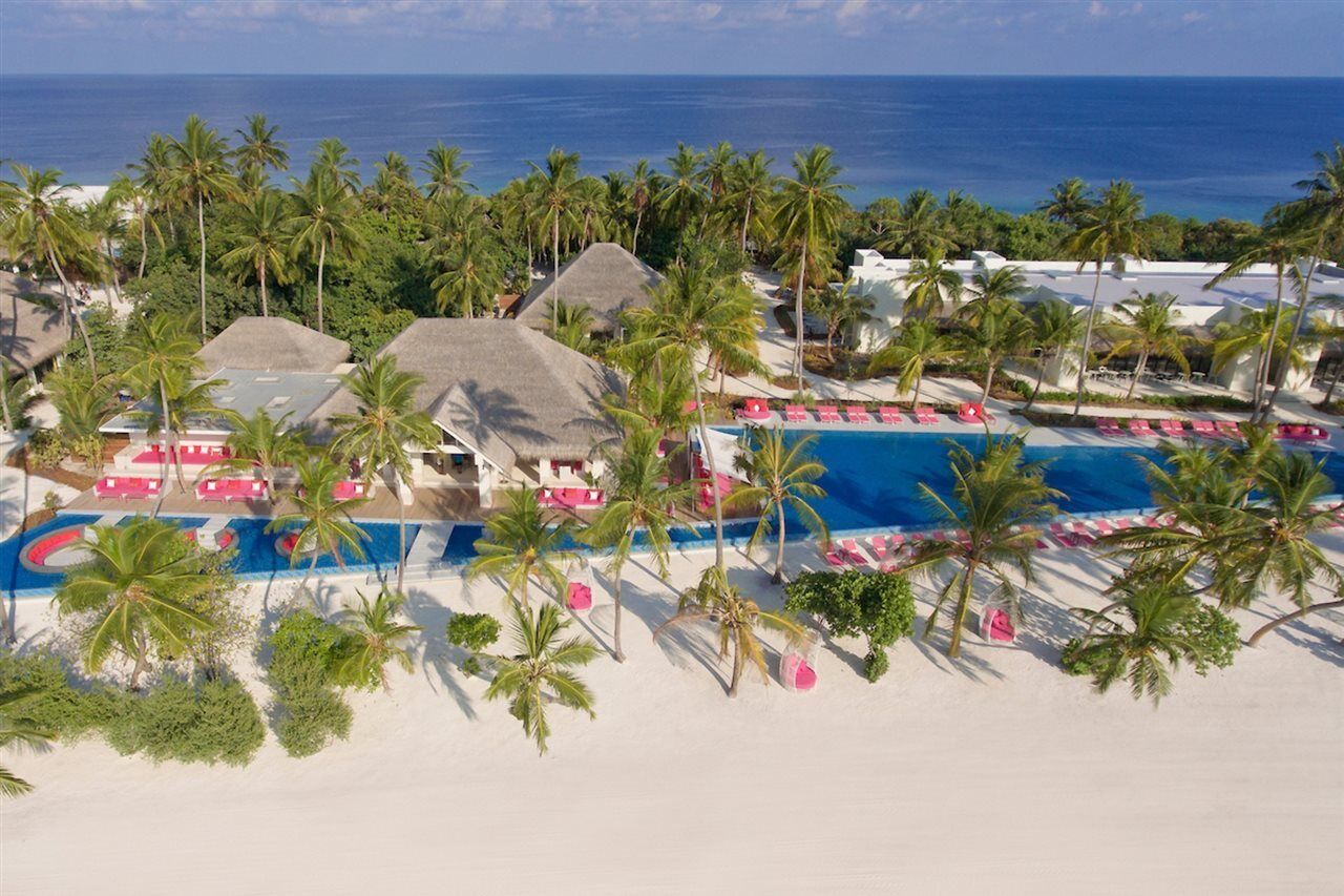 Kandima Maldives Kudahuvadhoo 외부 사진 Aerial view of the resort